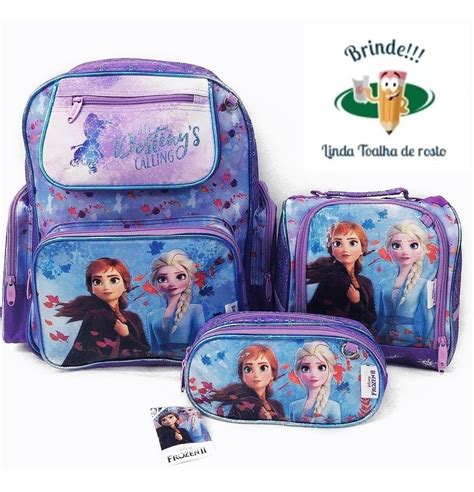 mochila lancheira frozen